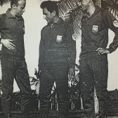 Reprezentacja Polski na VIII Mistrzostwa Świata na Kubie - 1967.
Od lewej Zinserling, Zajączkowski i Macke.